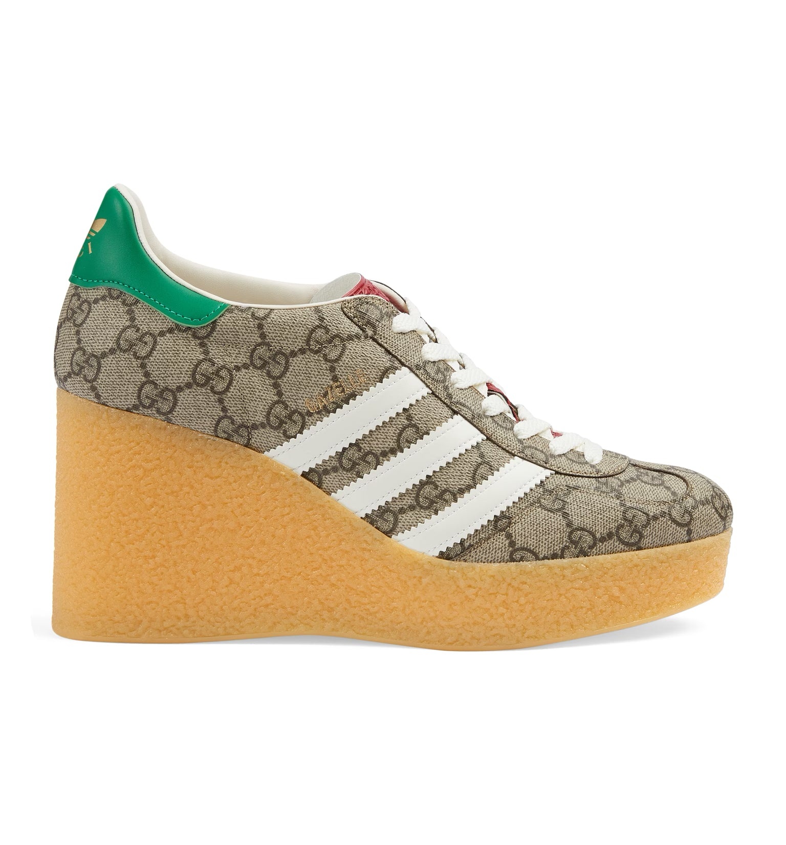 Gucci x Adidas GG Gazelle Wedge Sneakers - 2