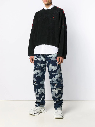 Valentino camouflage denim cargo trousers outlook