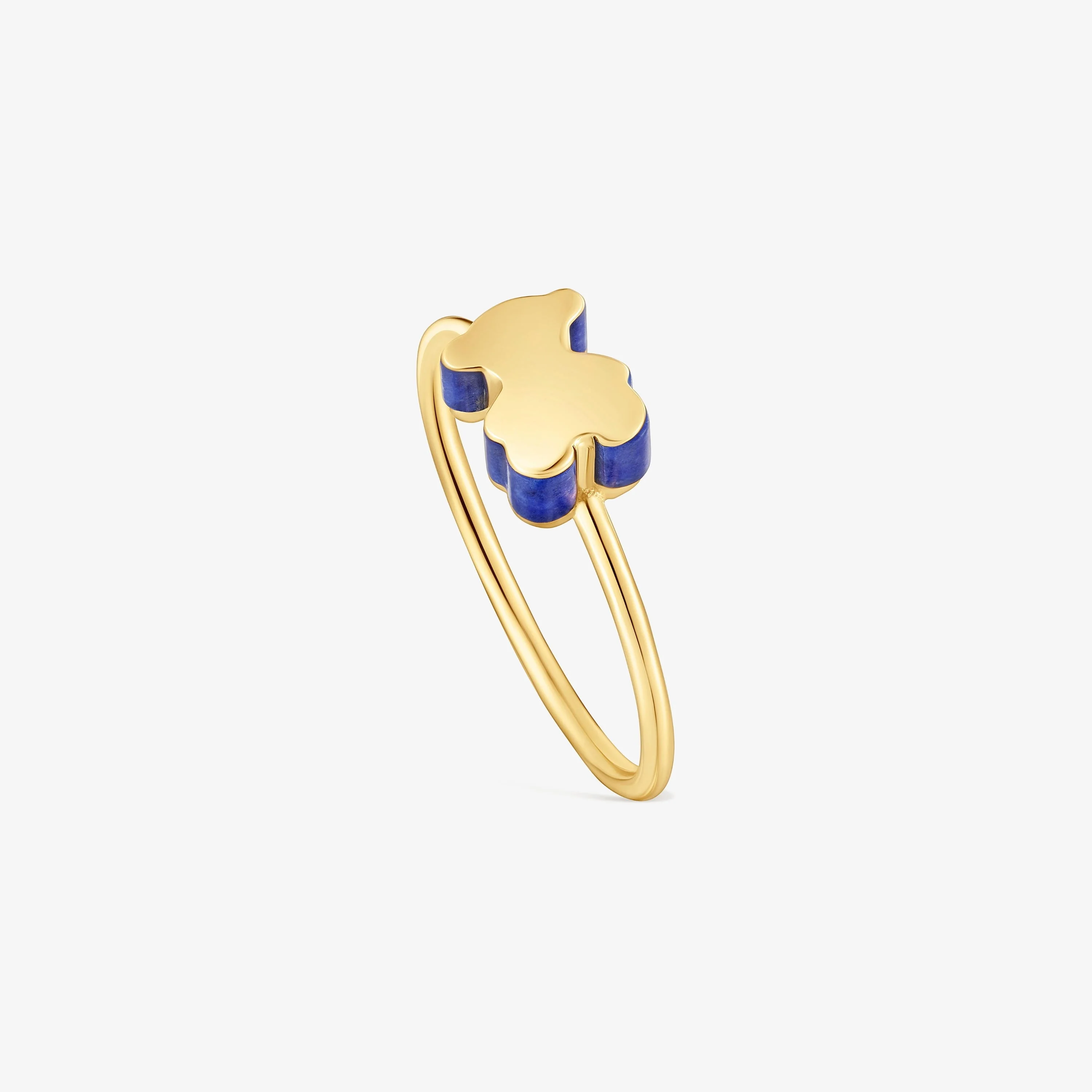 18K solid gold bear motif Ring with lapis lazuli TOUS 1950 - 1