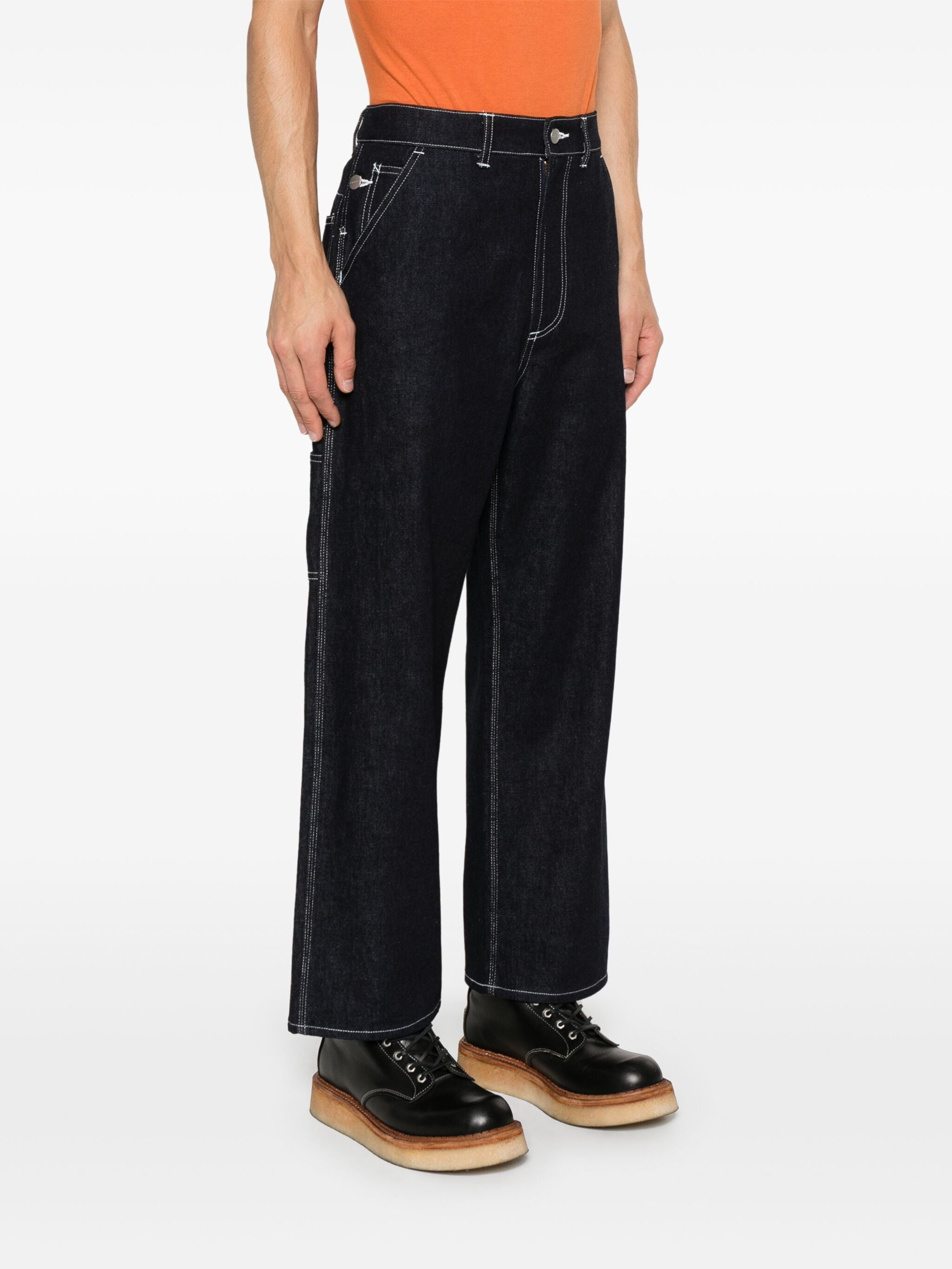 X CARHARTT STRAIGHT-LEG JEANS - 3