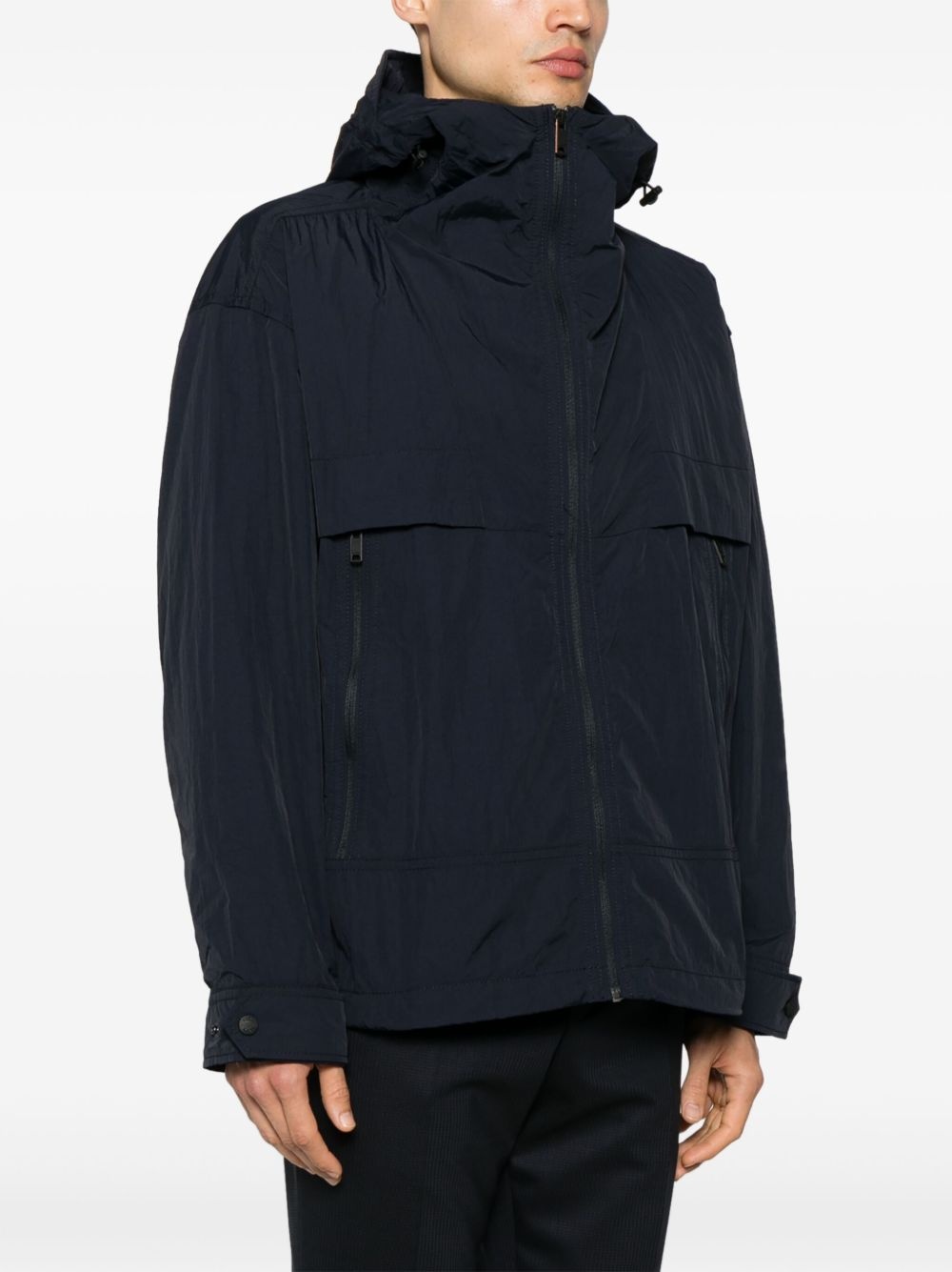 logo-patch lightweight jacket - 3