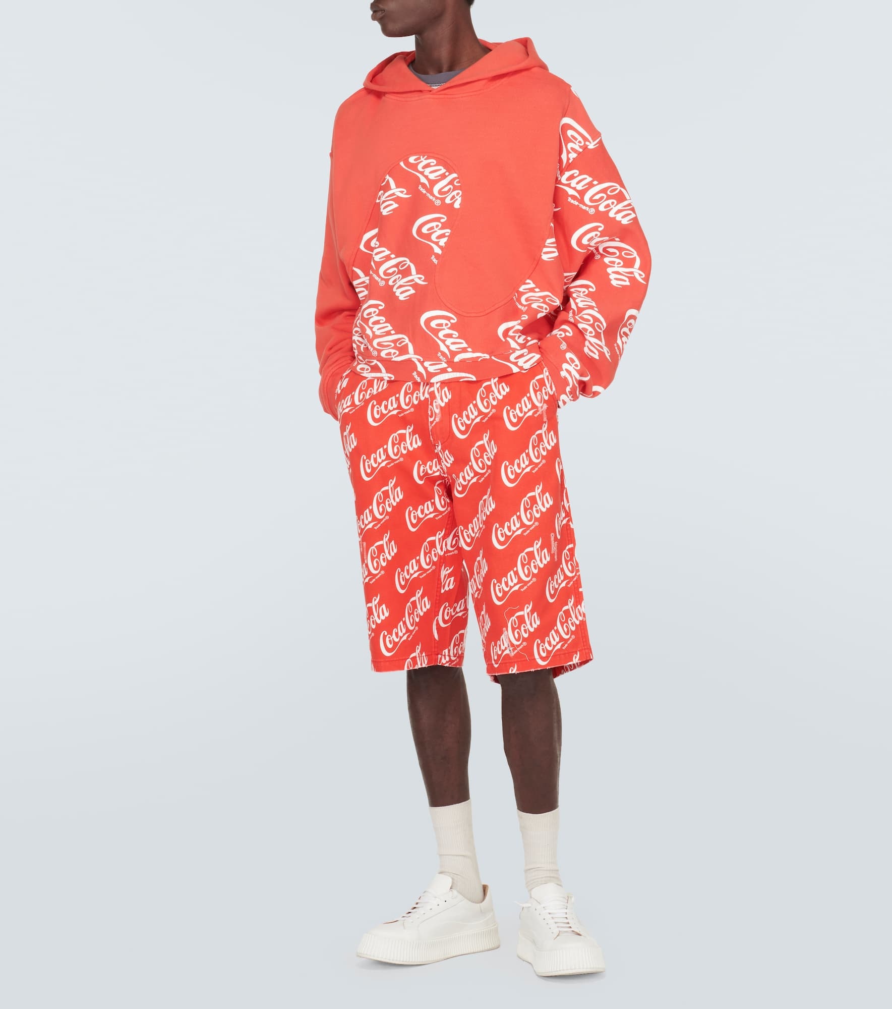 Printed cotton canvas Bermuda shorts - 2