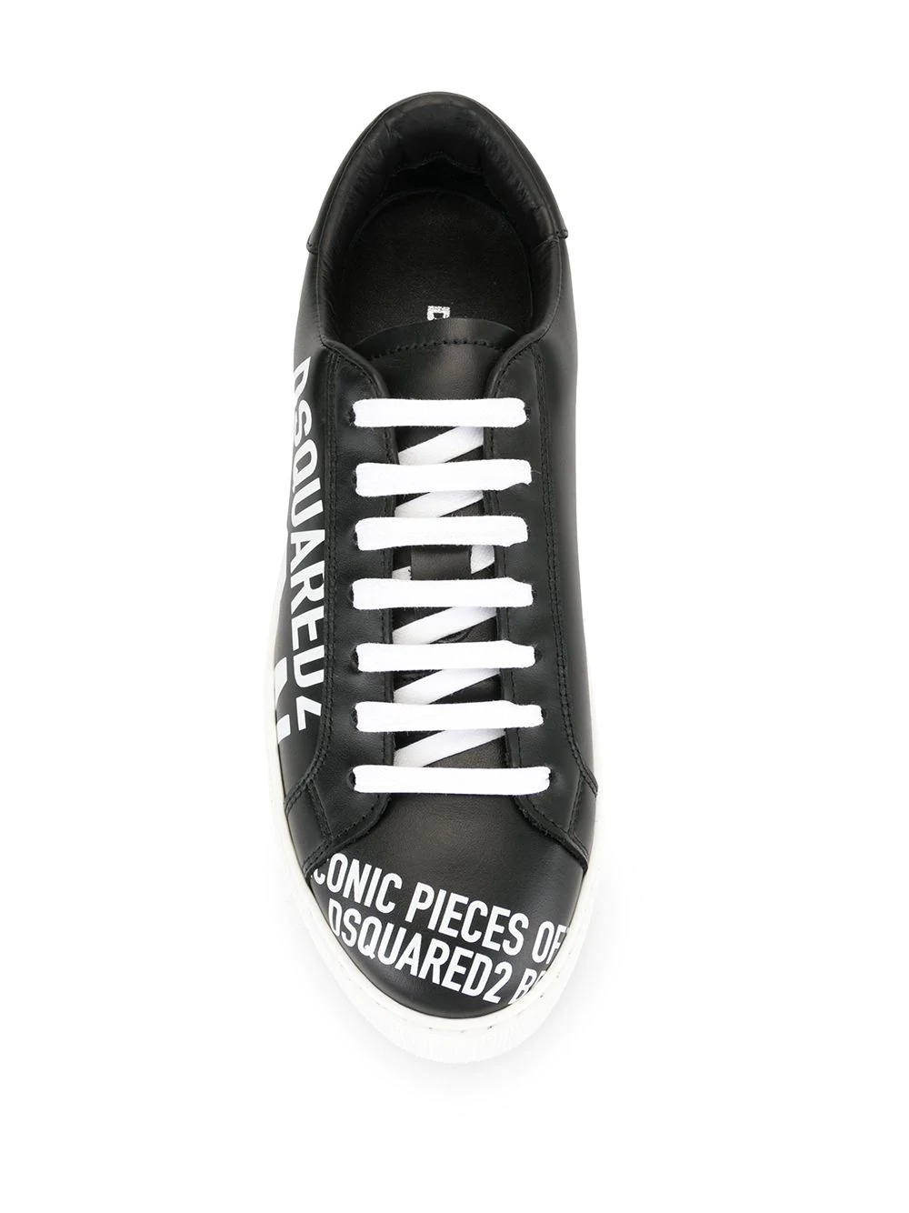 logo print platform sneakers - 4