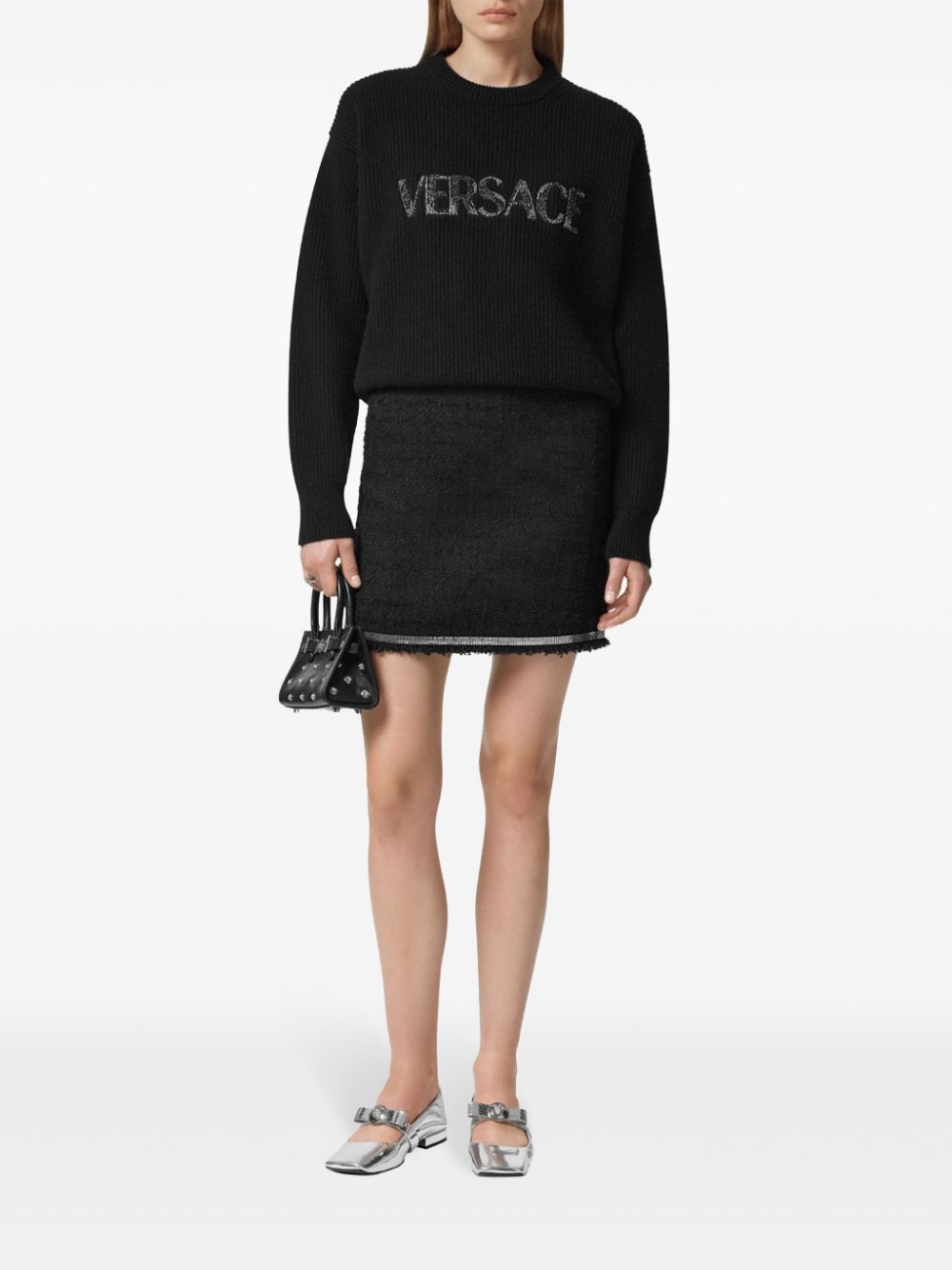 tweed mini skirt - 2