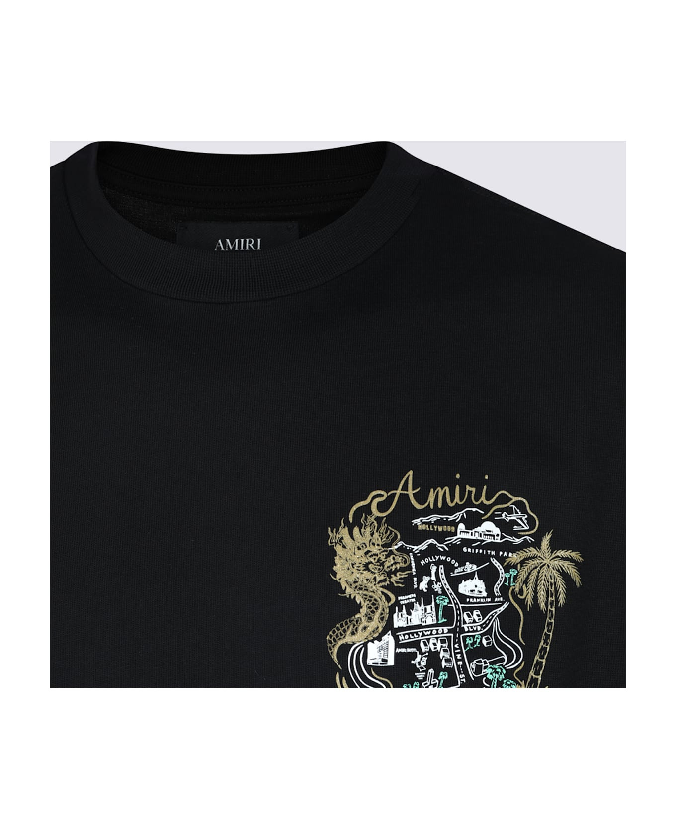 Black Cotton T-shirt - 3