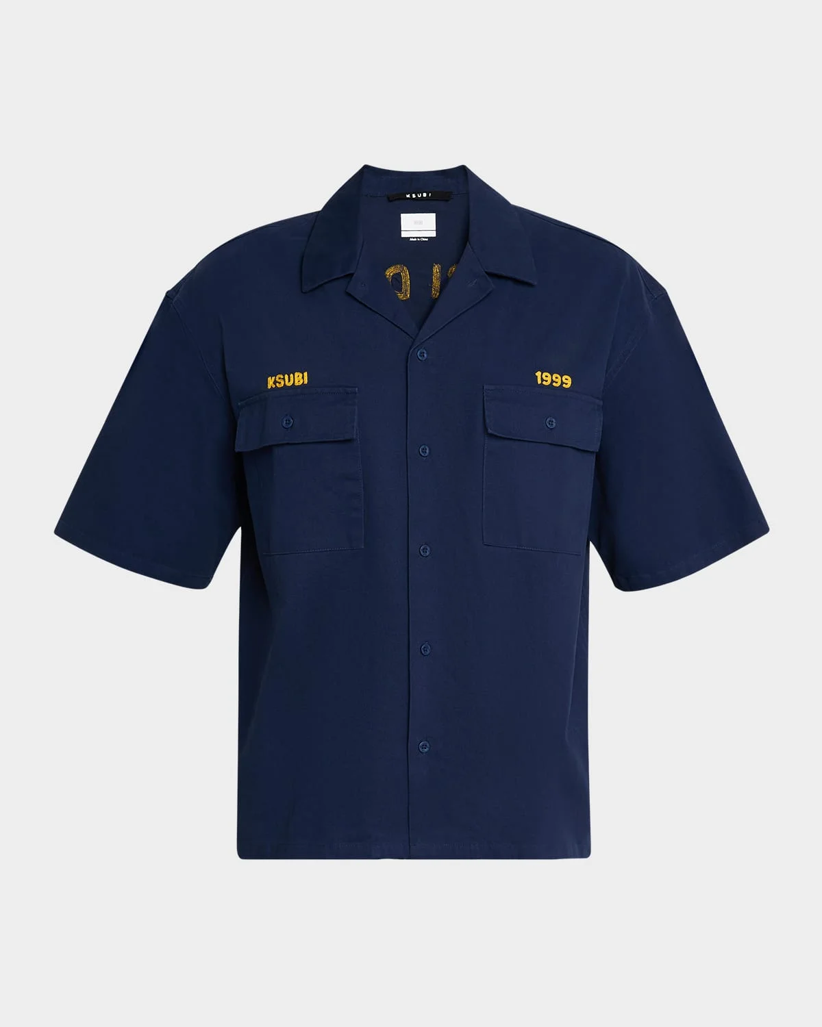 Men's Mekanik Boiler Cotton Short-Sleeve Shirt - 1