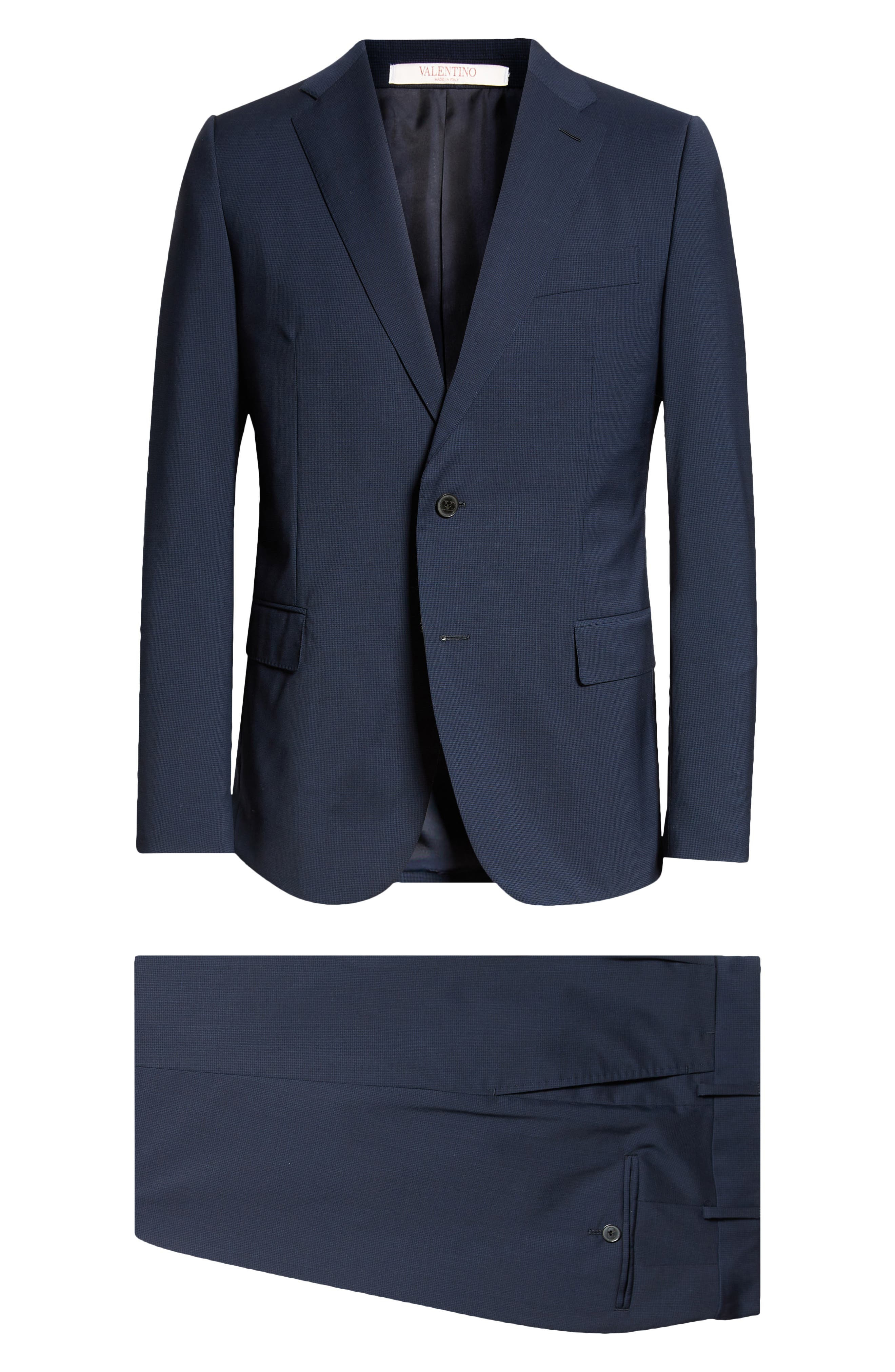 Crosshatch Stretch Wool Suit - 5