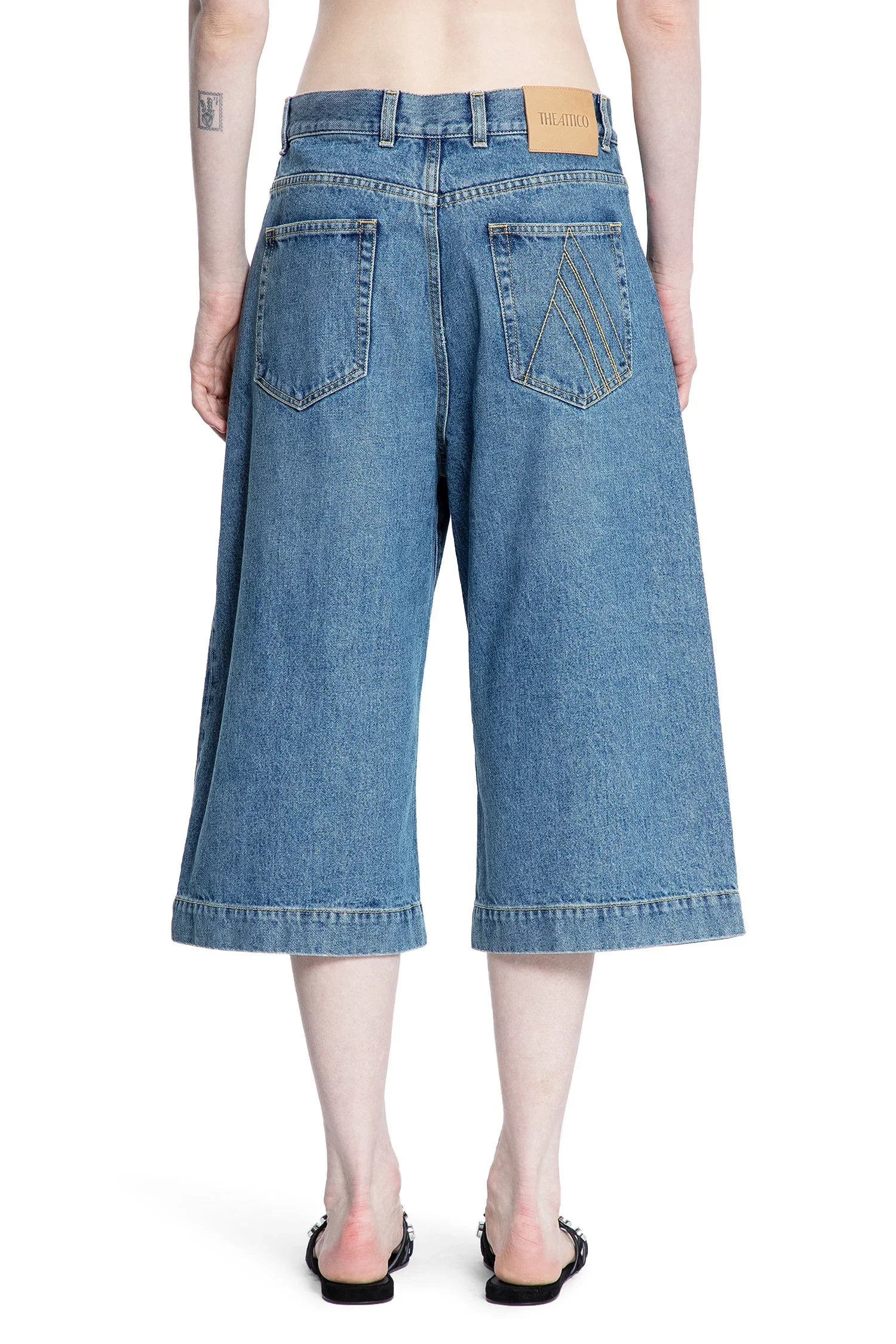 Washed-Denim-Shorts - 3
