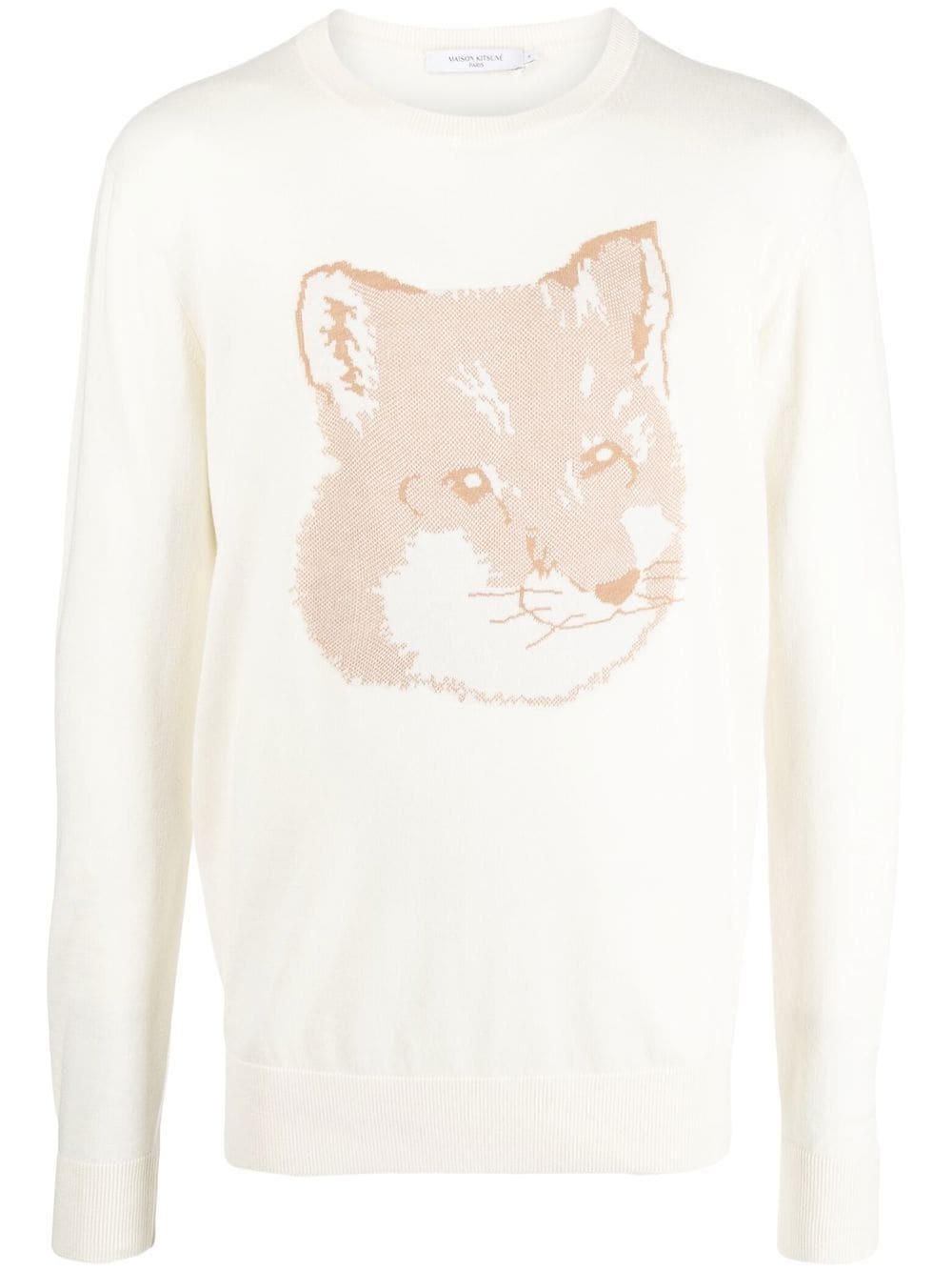 fox-jacquard jumper - 1