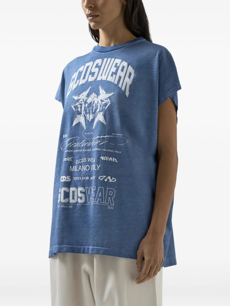 Gcds Printed Sleeveless T-shirt 4