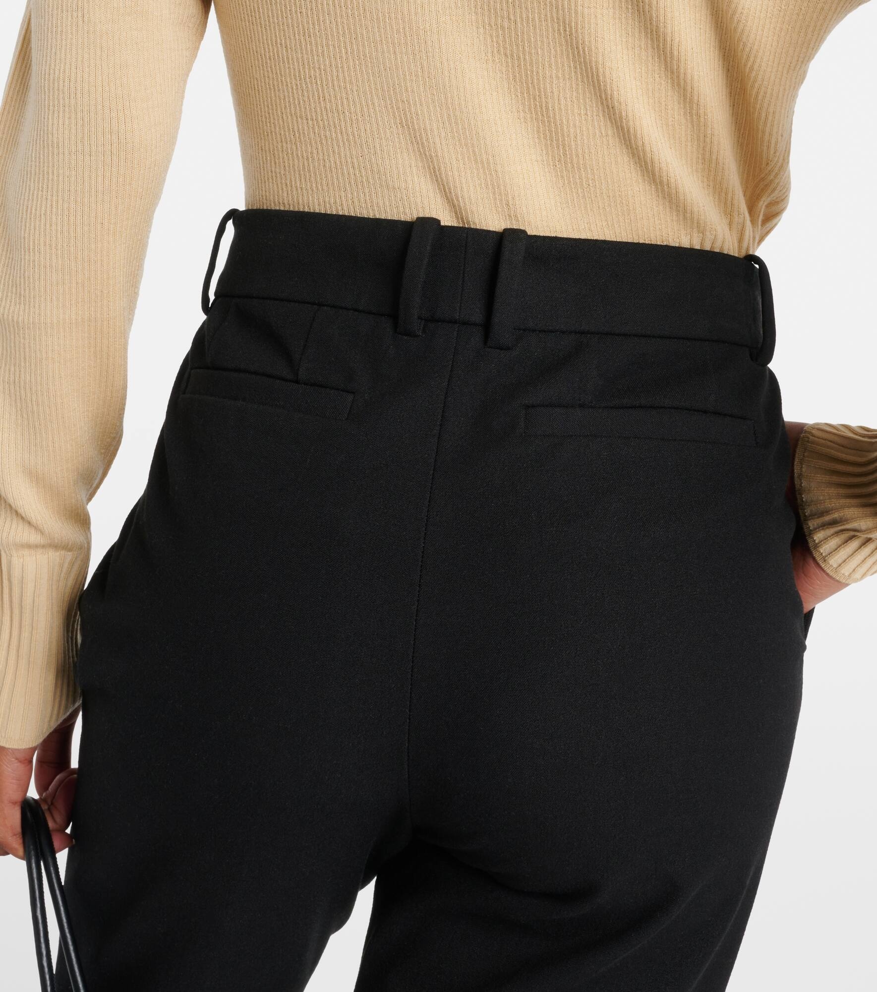 Coleman high-rise gabardine pants - 6