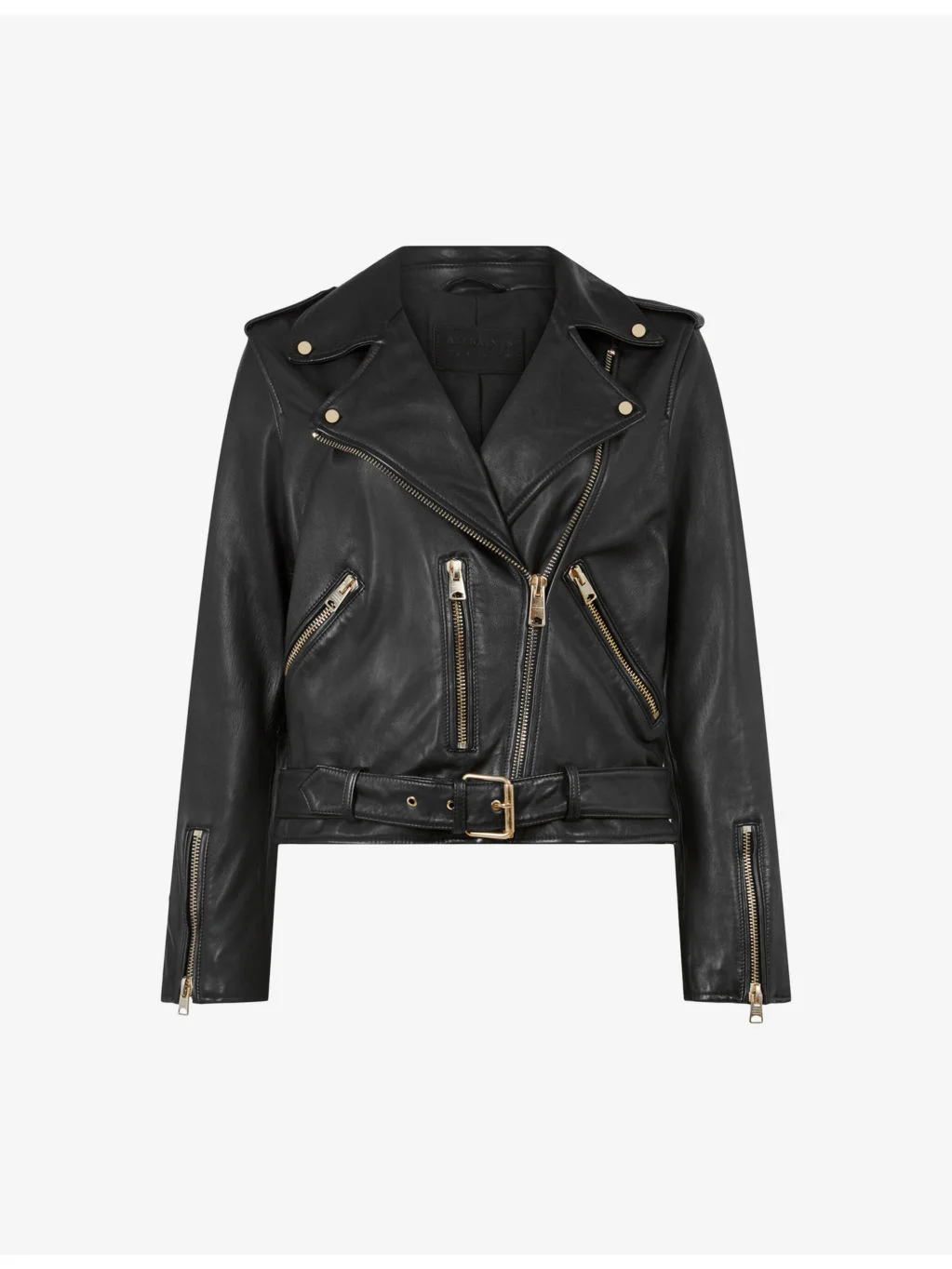 Balfern buckle-embellished cropped leather jacket - 1