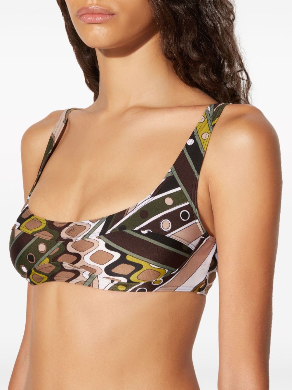 Vivara-print bikini top - 6