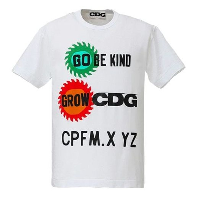 COMME des GARCONS CDG x Cactus Plant Flea Market Round collar Short-sleeve Tee 'White' SZ-T039 - 1