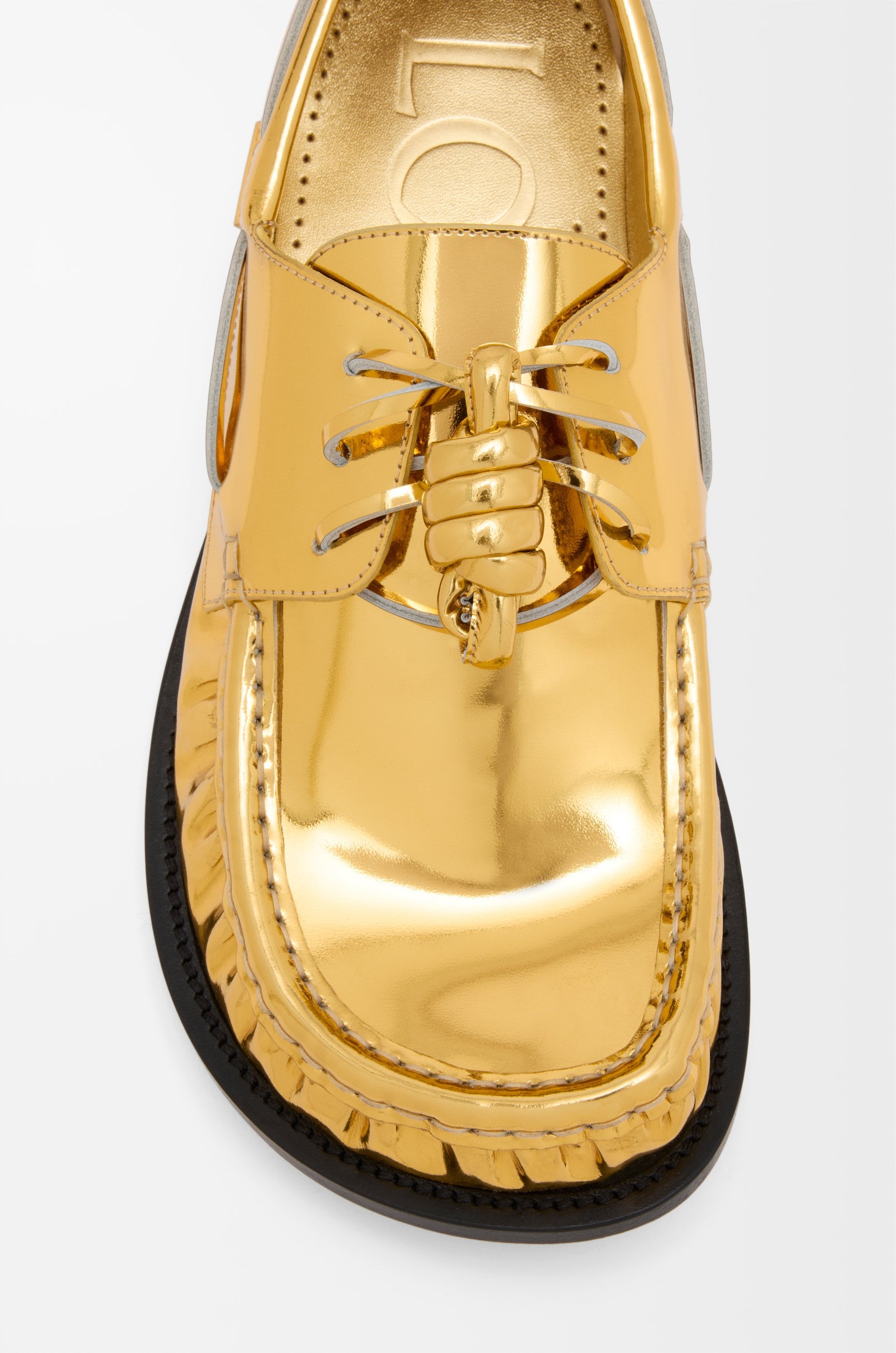 Campo boat shoe in metallic calfskin - 4
