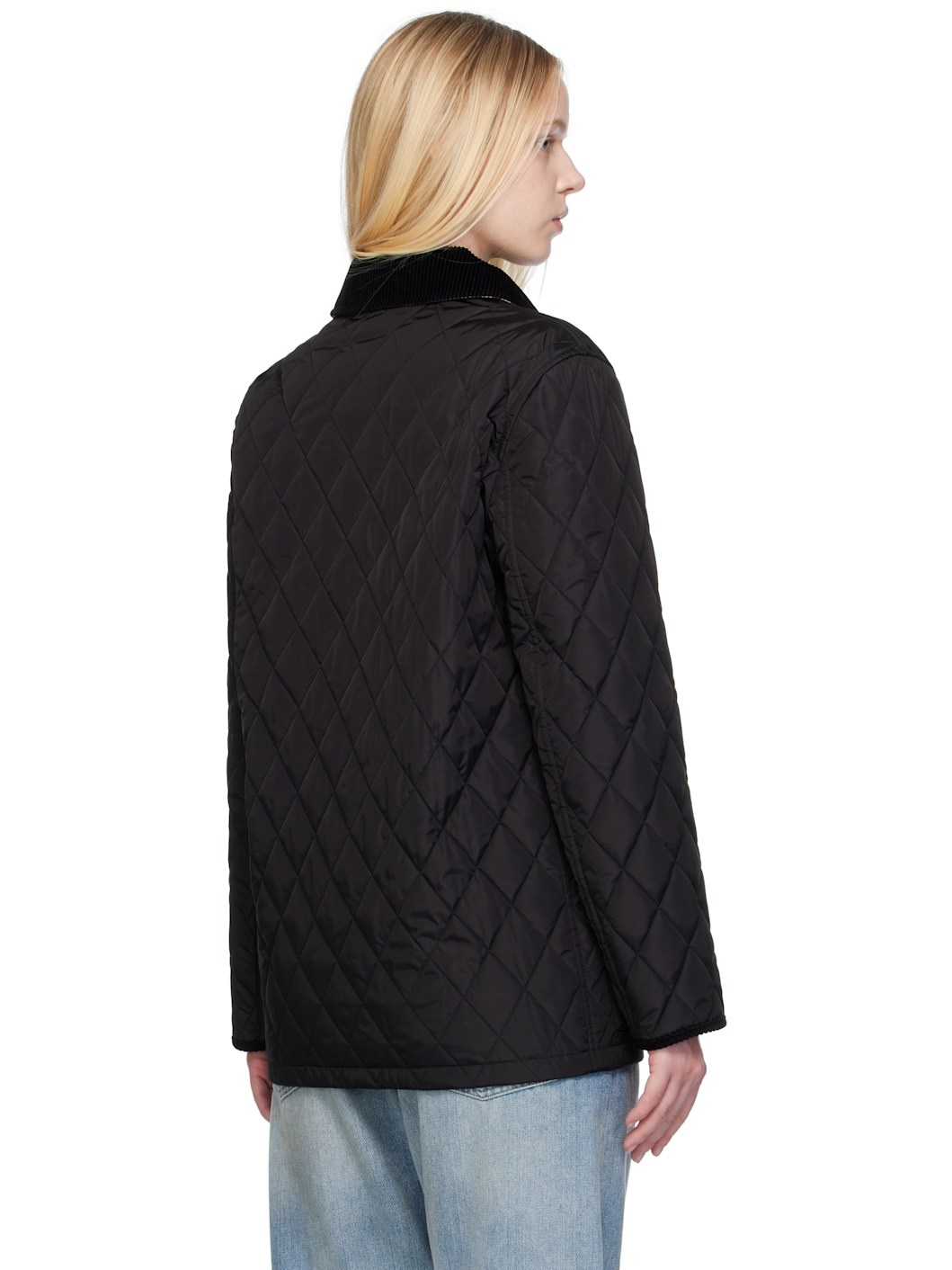 Black Broadway Quilted Nylon Jacket - 3