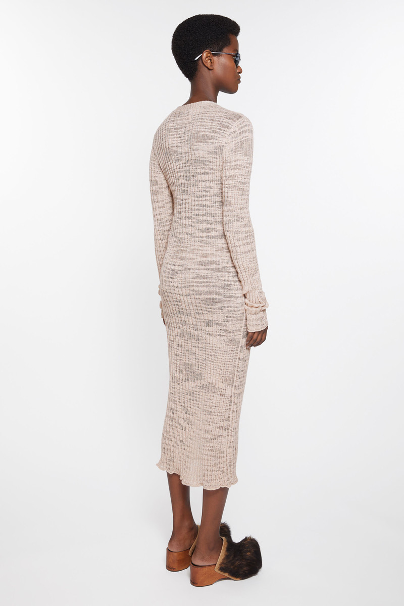 Wide rib cardigan - Dusty pink 3