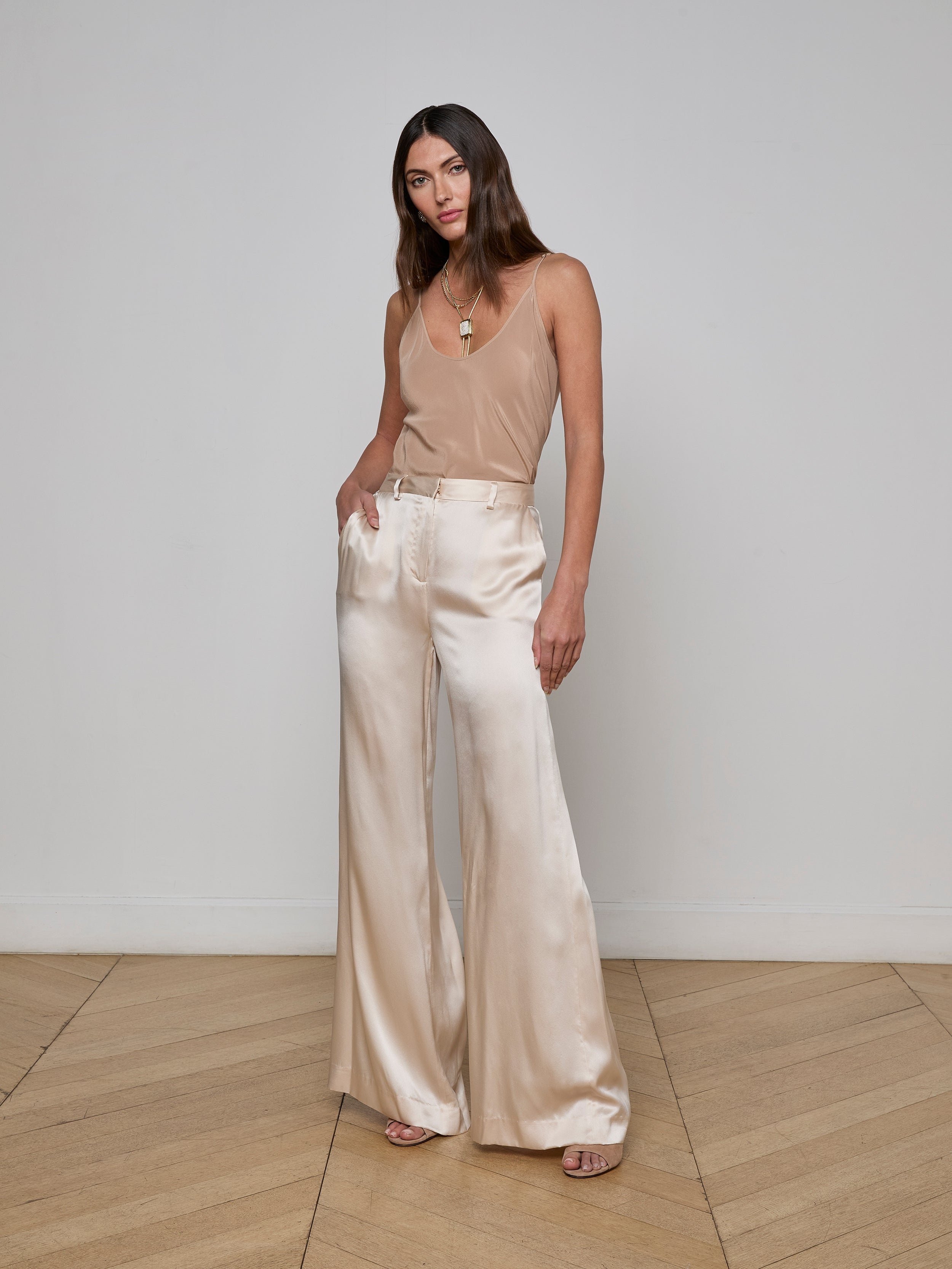 Gavin Silk Wide-Leg Pant - 3
