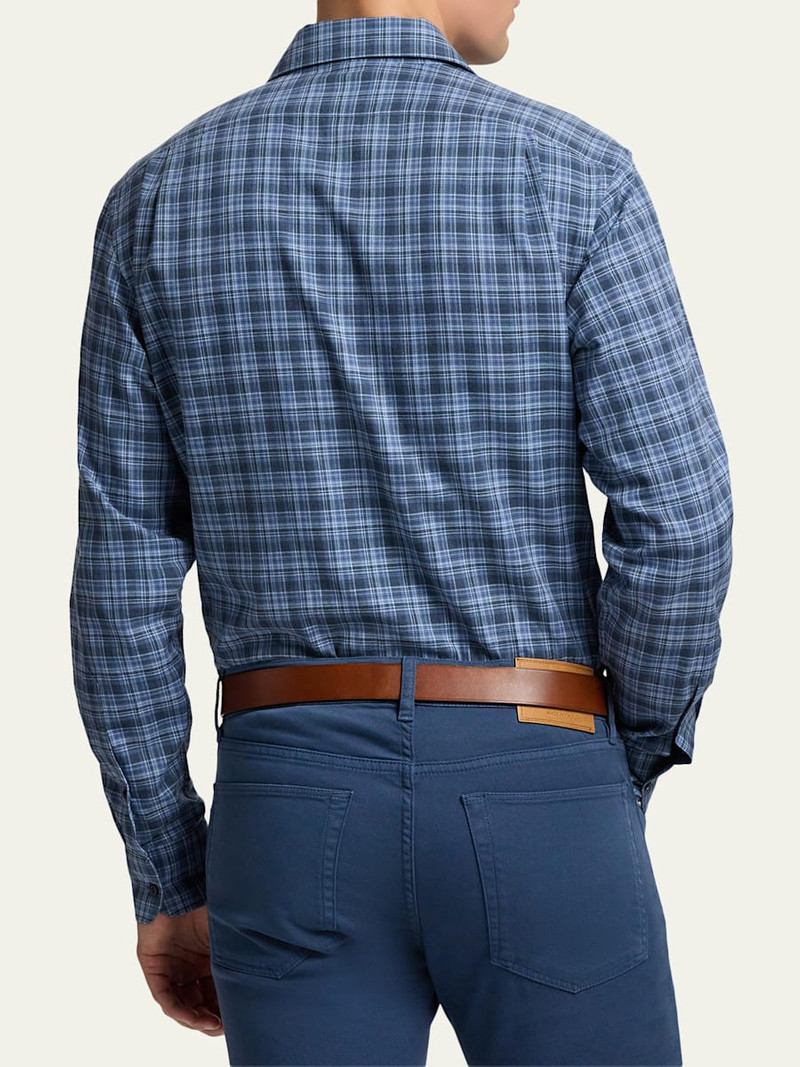 Men's Aston Cotton Plaid Pocket Sport Shirt 3
