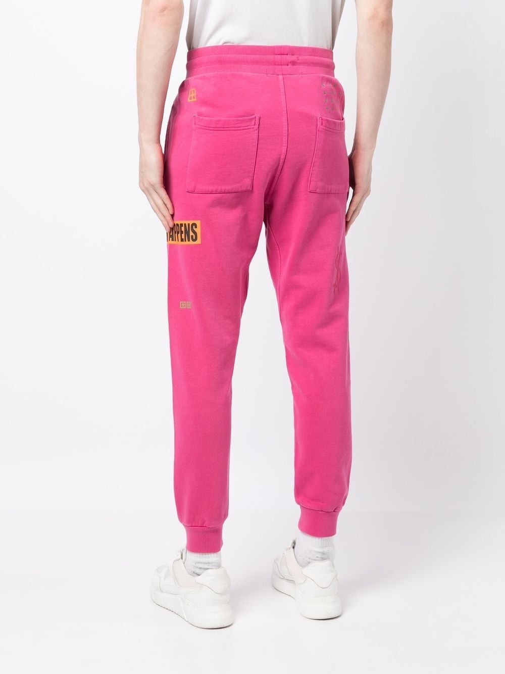 cotton logo-print track pants - 4