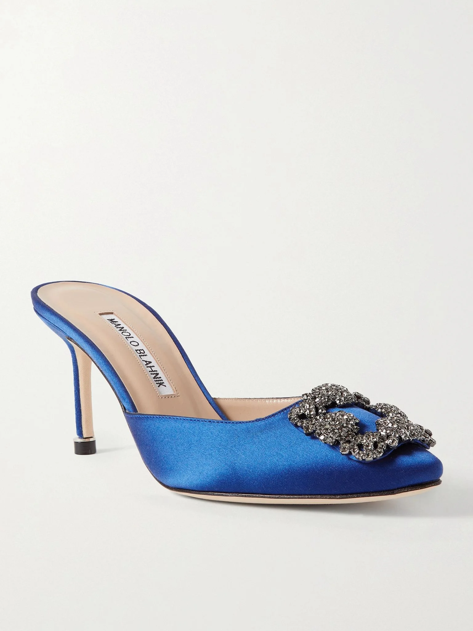 Hangisimu 70 embellished satin mules Royal blue - 1