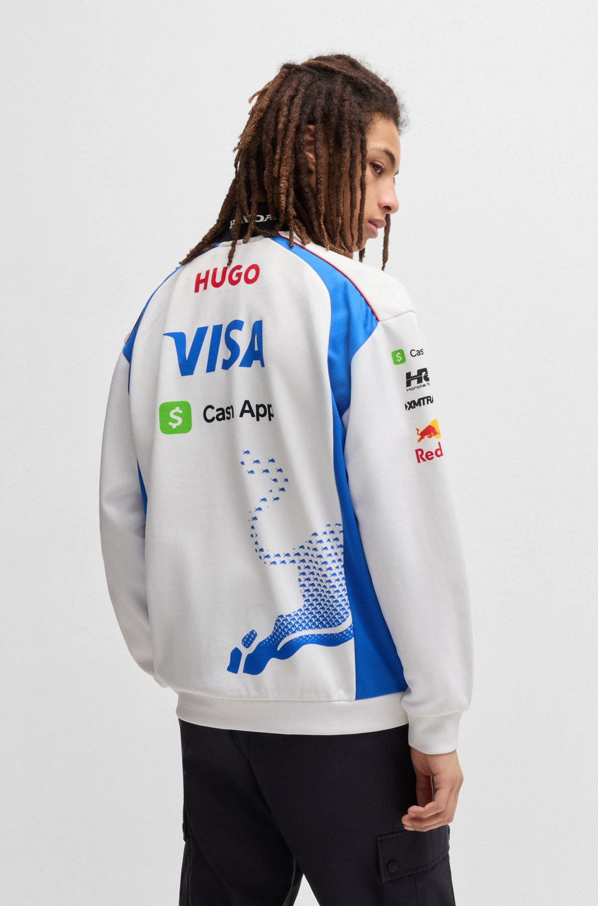 HUGO X VCARB FANWEAR SWEATSHIRT WITH DEGRADÉ BULL GRAPHIC - 5