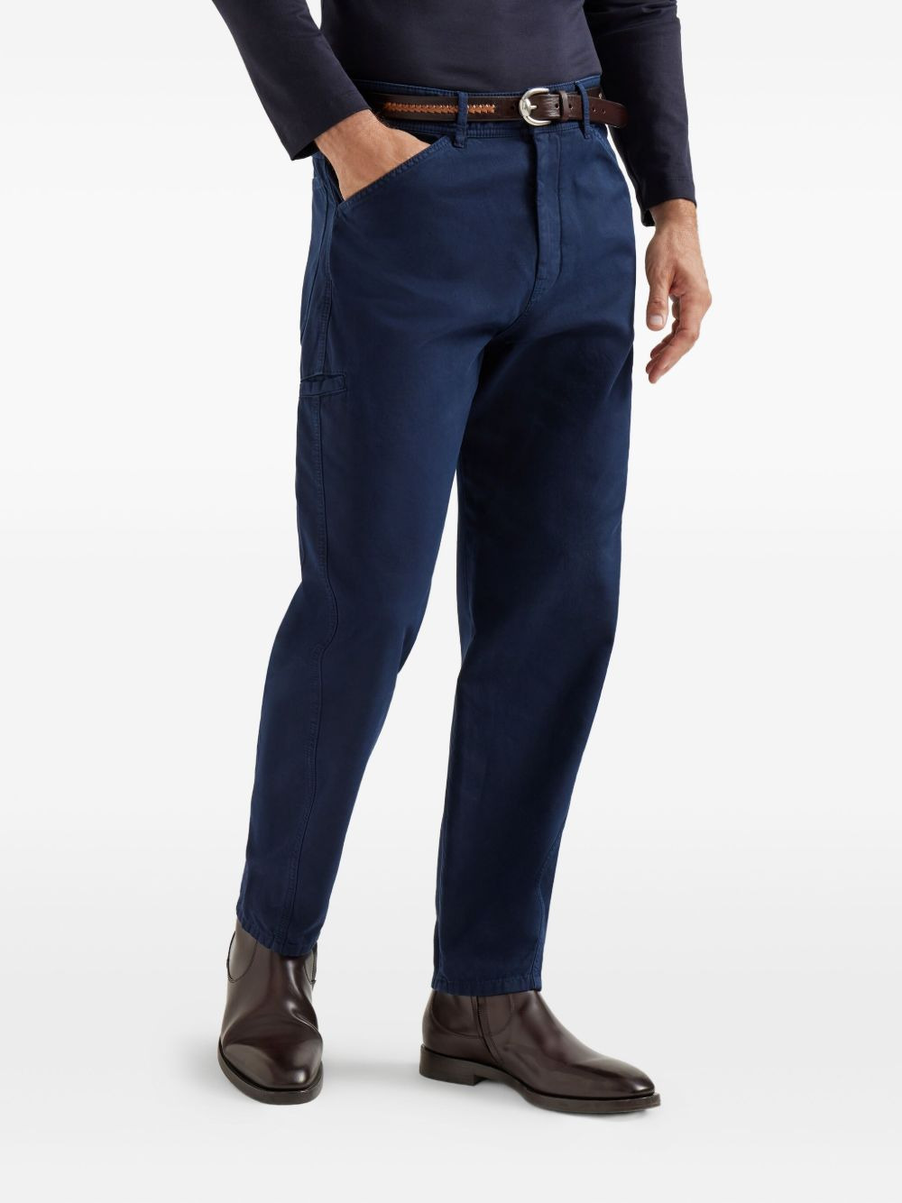 pocket gabardine trousers - 3