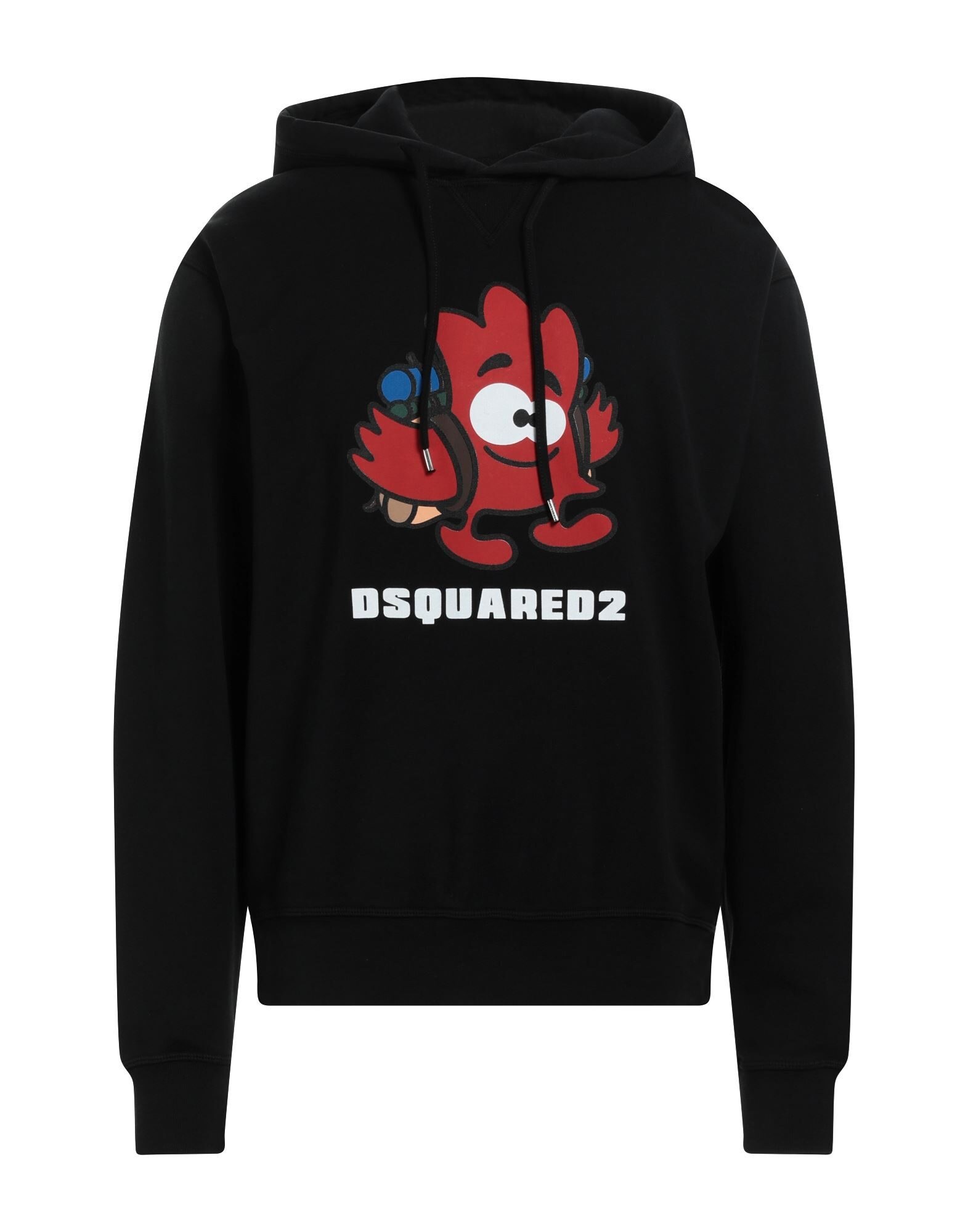 Black Men's Hooded Sweatshirt - 1