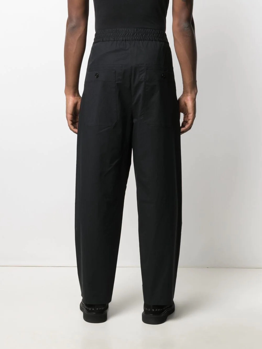 box-pleat loose-fit trousers - 4