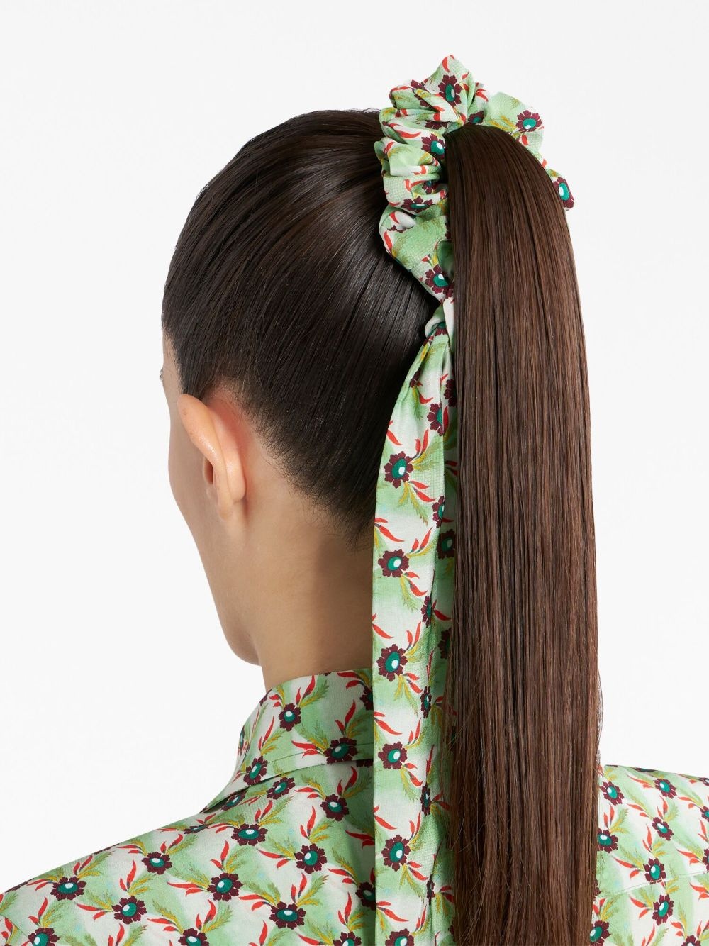 floral-print scrunchie - 3