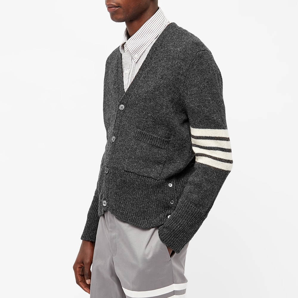 Thom Browne Arm Stripe Shetland Cardigan - 4