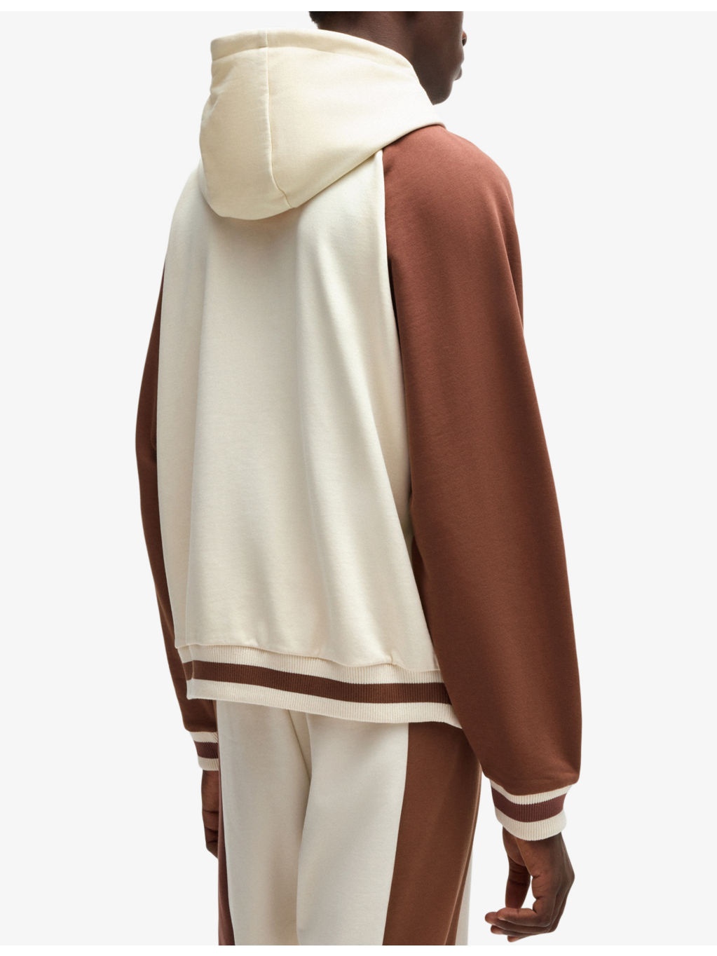Logo-patch relaxed-fit cotton hoody - 3