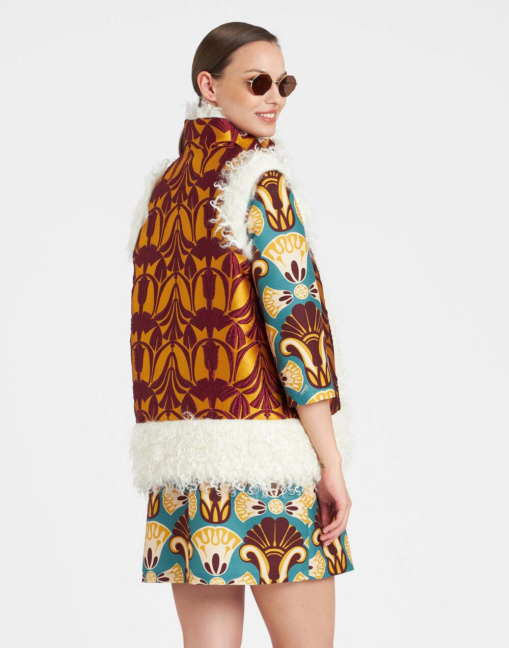 Sleeveless Folk Jacket - 5