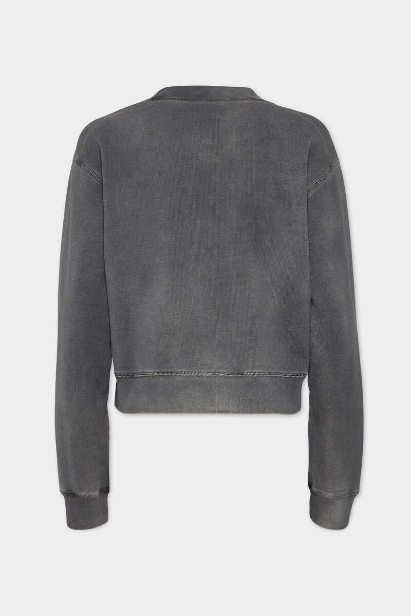 SPRAY DYED ROUND RIB CREWNECK SWEATSHIRT - 2