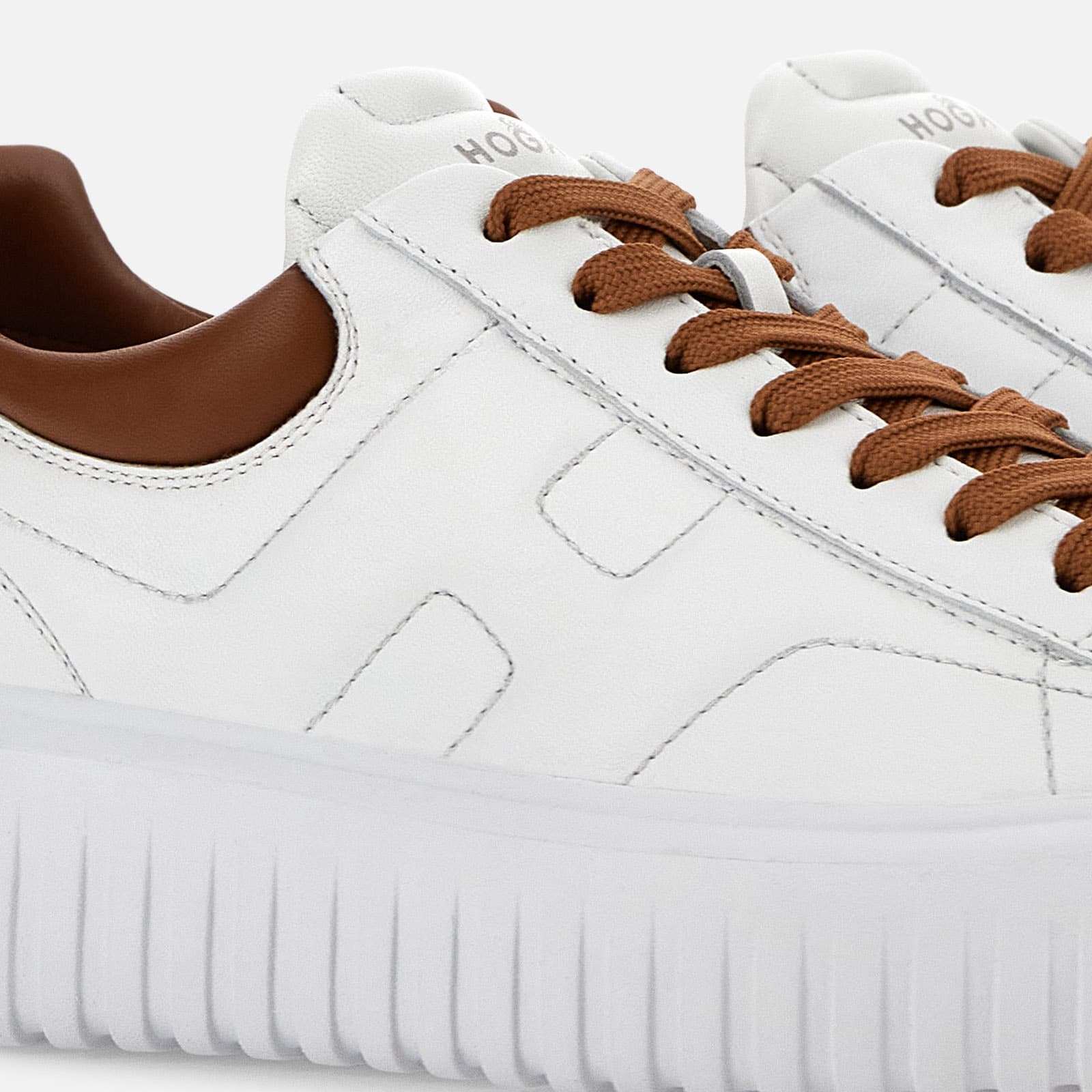 Sneakers Hogan H-Stripes White Beige - 5