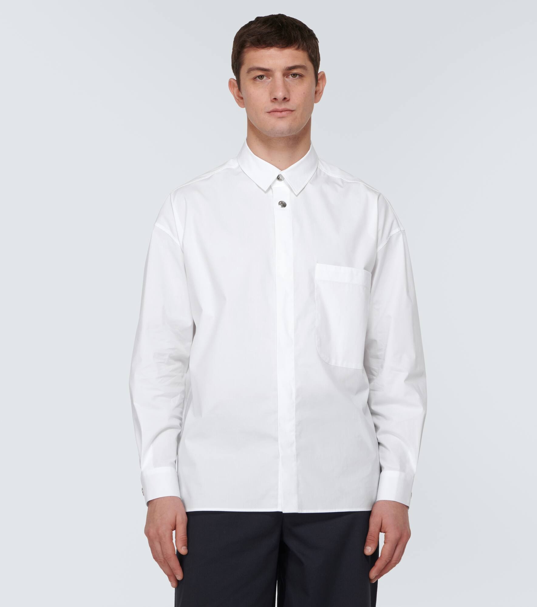 La Chemise Manches Longue cotton-blend shirt - 3