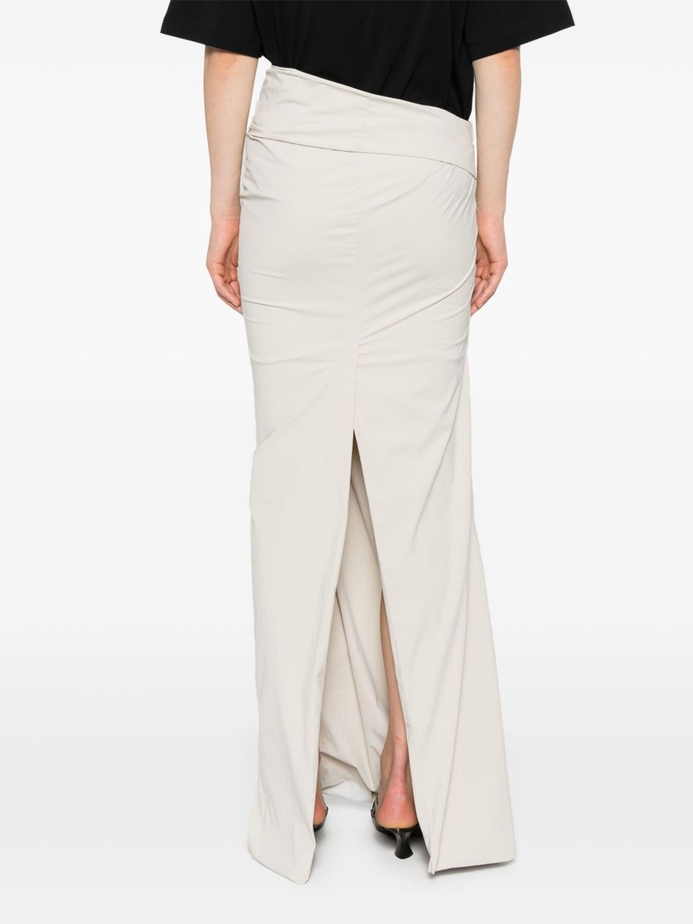 Structured asymmetric maxi skirt - 4