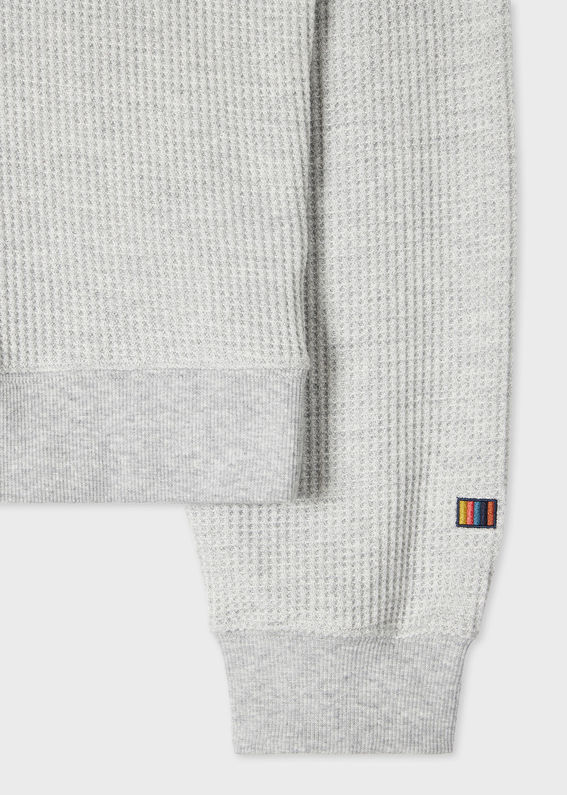 Paul Smith Grey Marl Waffle Long-Sleeve Lounge Top outlook