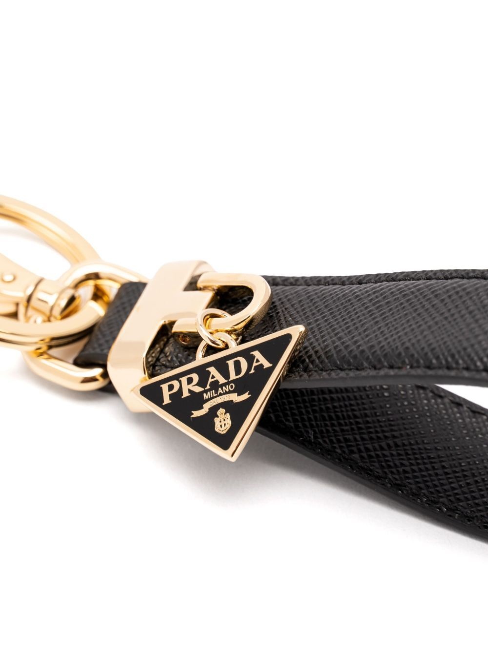 Prada Women Saffiano Leather Key Ring - 2