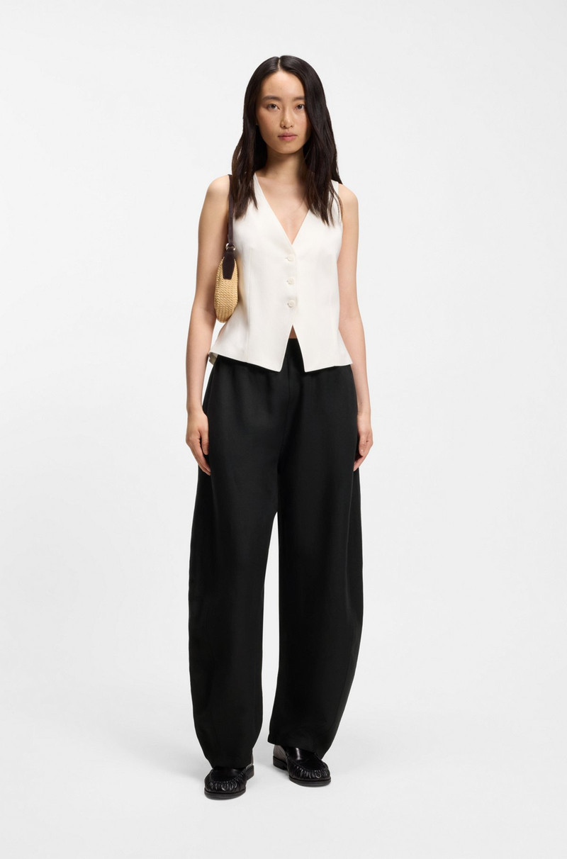 BOSS BALLOON-LEG TROUSERS WITH ELASTICATED WAIST outlook
