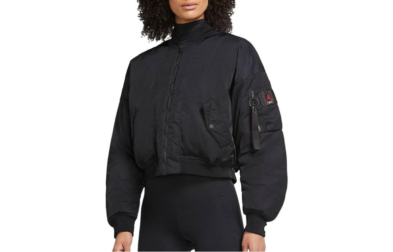 Jordan (WMNS) Air Jordan Flight Jacket 'Black' CW6449-010 outlook