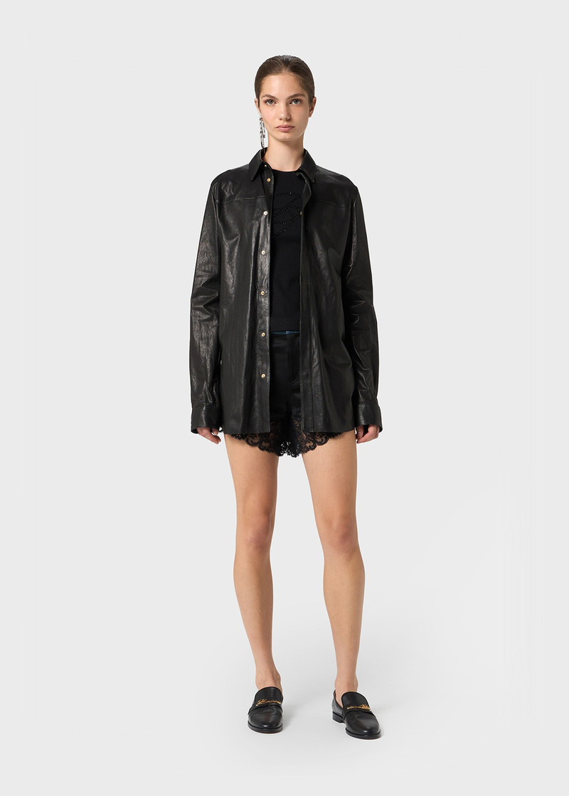 Blumarine LEATHER SHIRT outlook