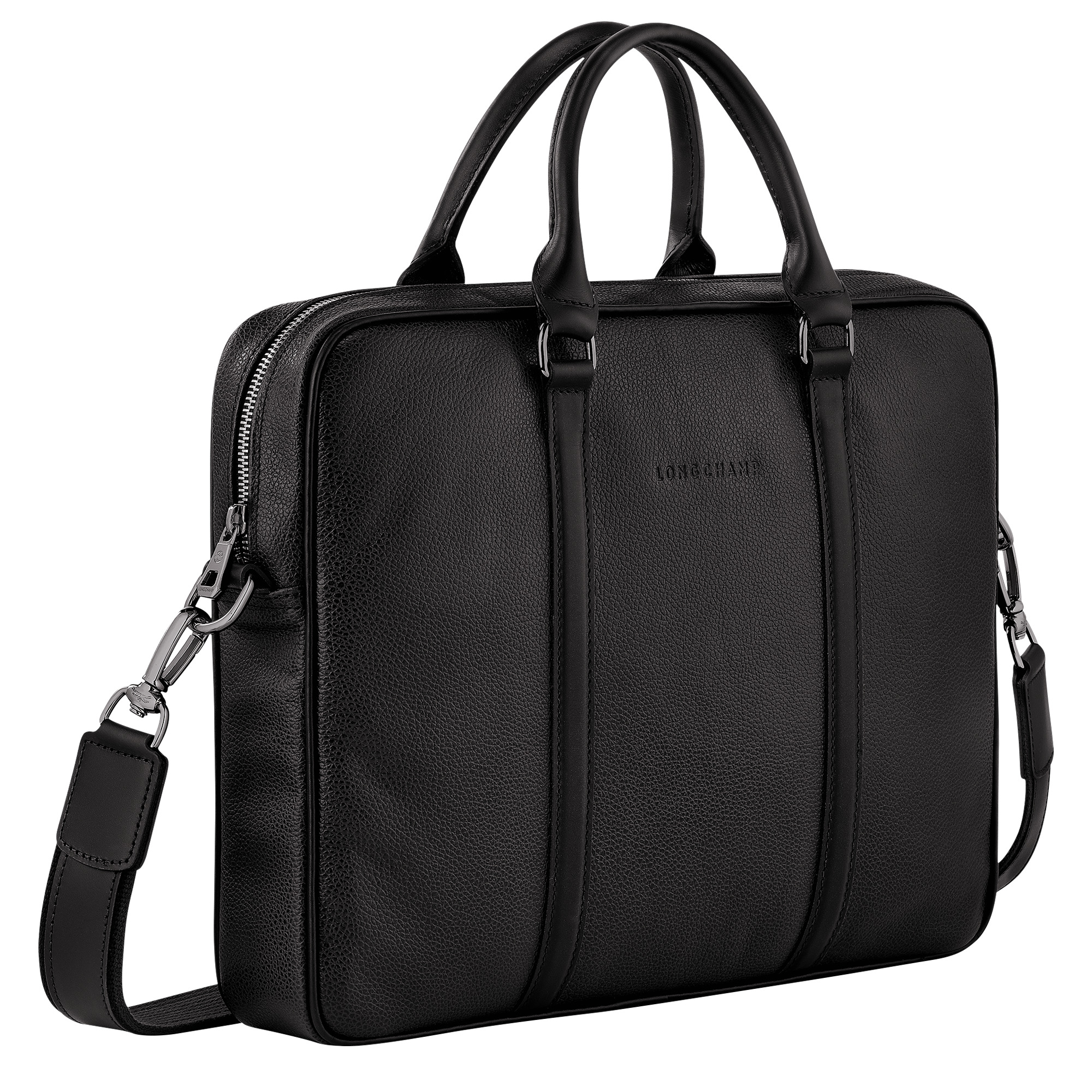 Le Foulonné XS Briefcase Black - Leather - 3