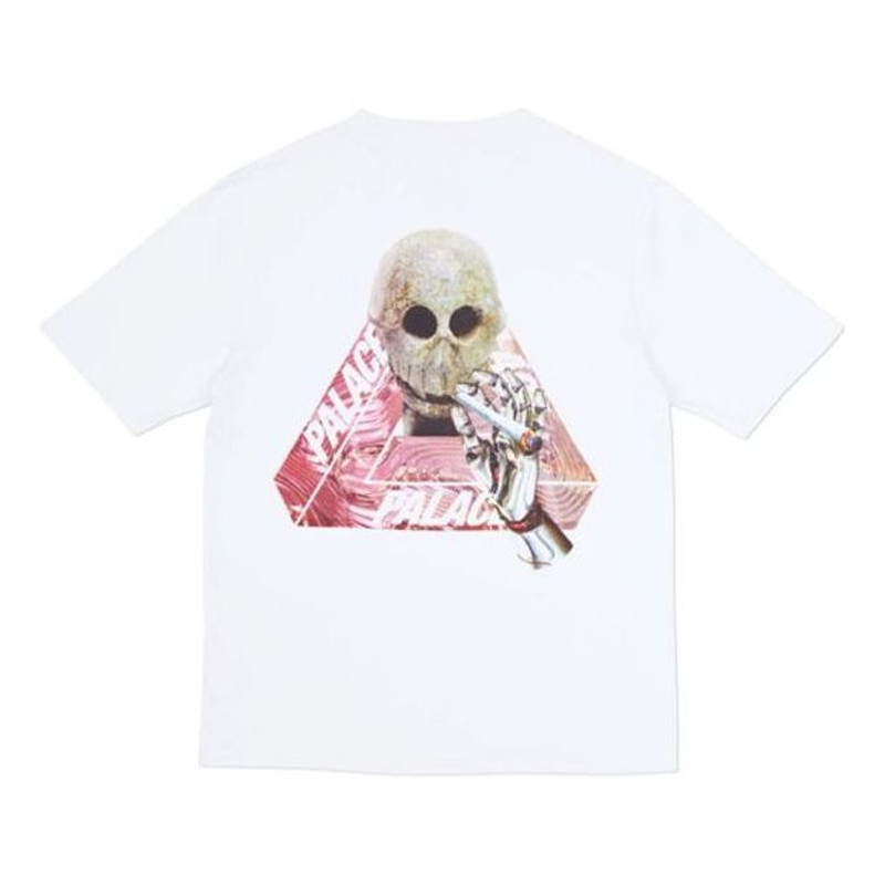 PALACE Skeledon White Triangle Skeleton Pattern Short Sleeve Unisex PAL-SS18-076 - 1