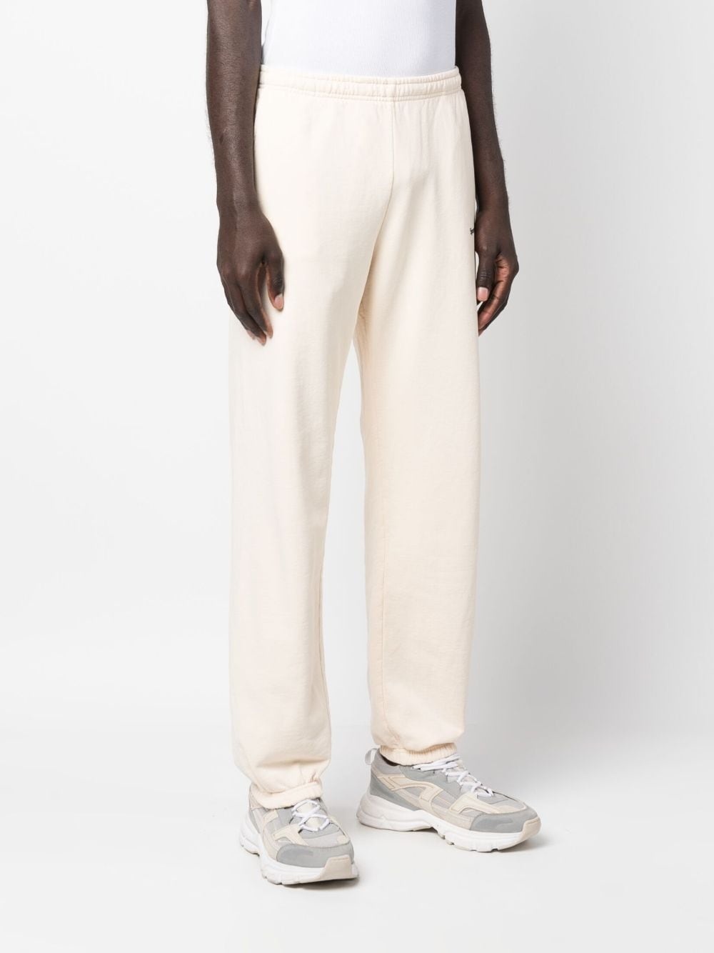 logo-print cotton track pants - 4