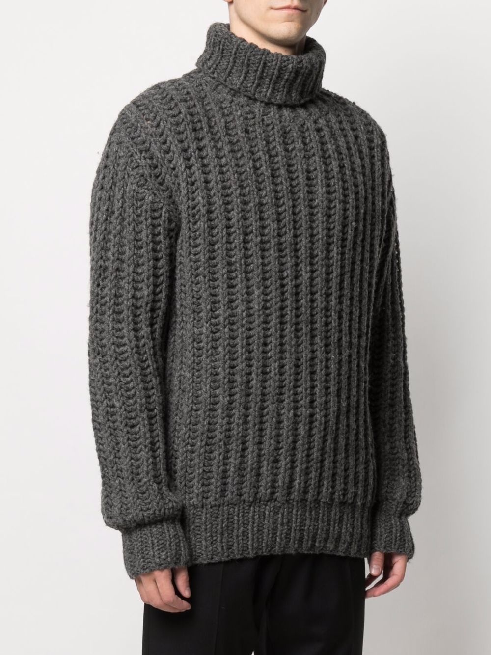 chunky-knit rollneck jumper - 3