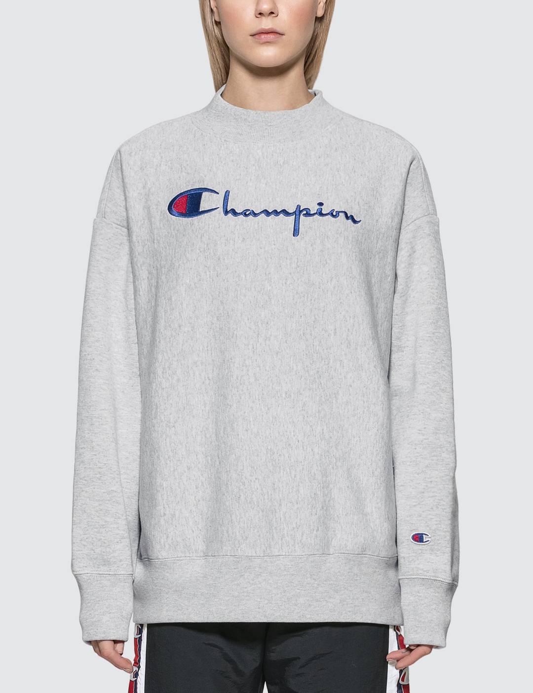 Big Script Oversized Crewneck Sweatshirt - 1