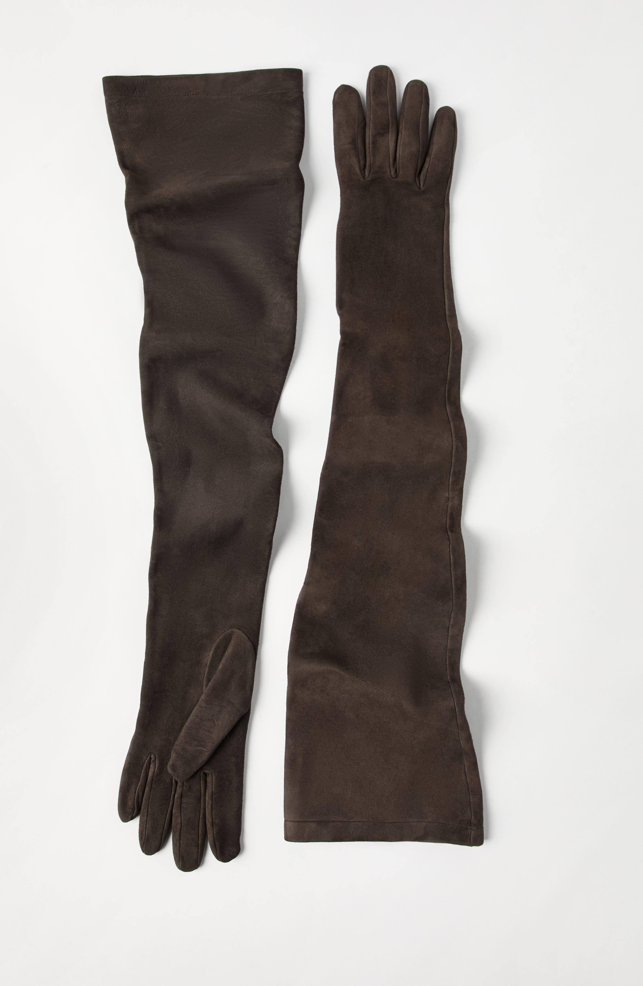 Brunello Cucinelli Couture suede gloves in Rust Brown at Nordstrom - 2