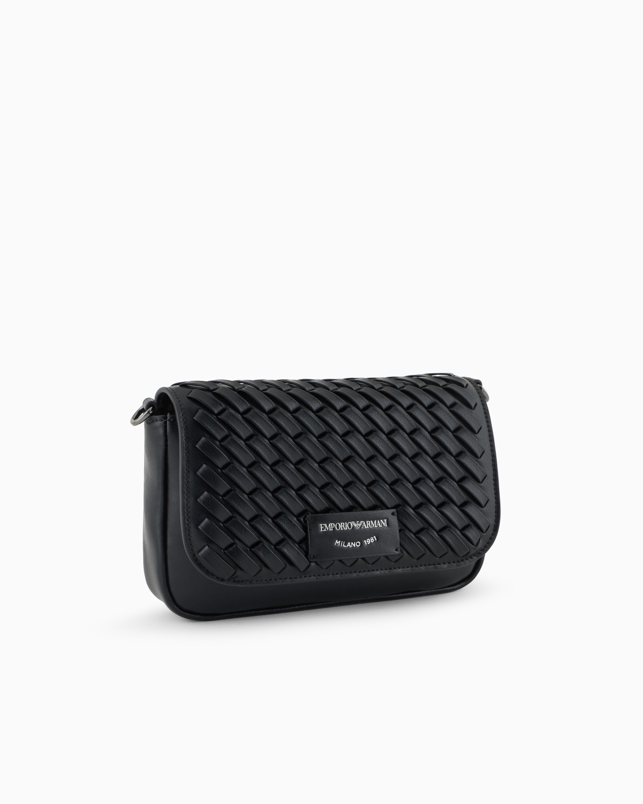 MINI BAG IN INTERWOVEN LEATHER WITH CHAIN SHOULDER STRAP - 2