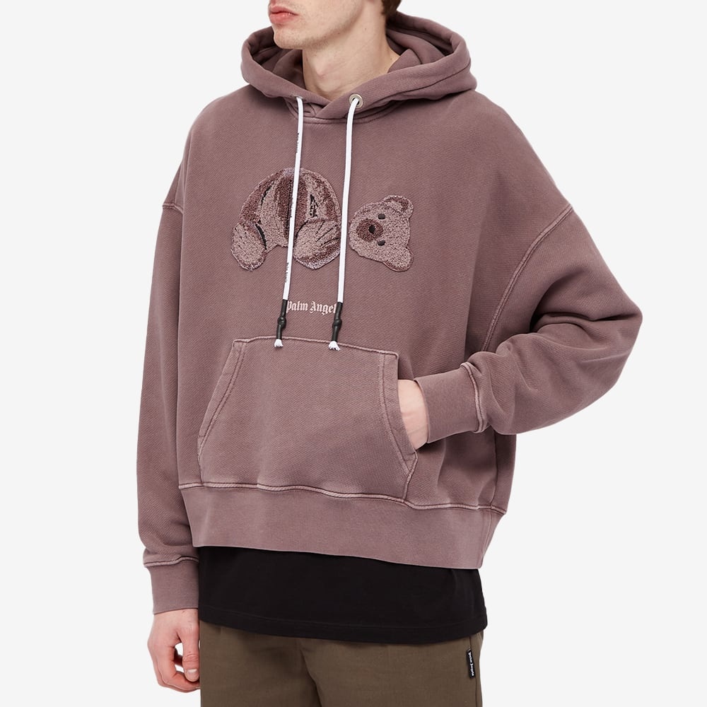 Palm Angels Garment Dyed Kill The Bear Popover Hoody - 4